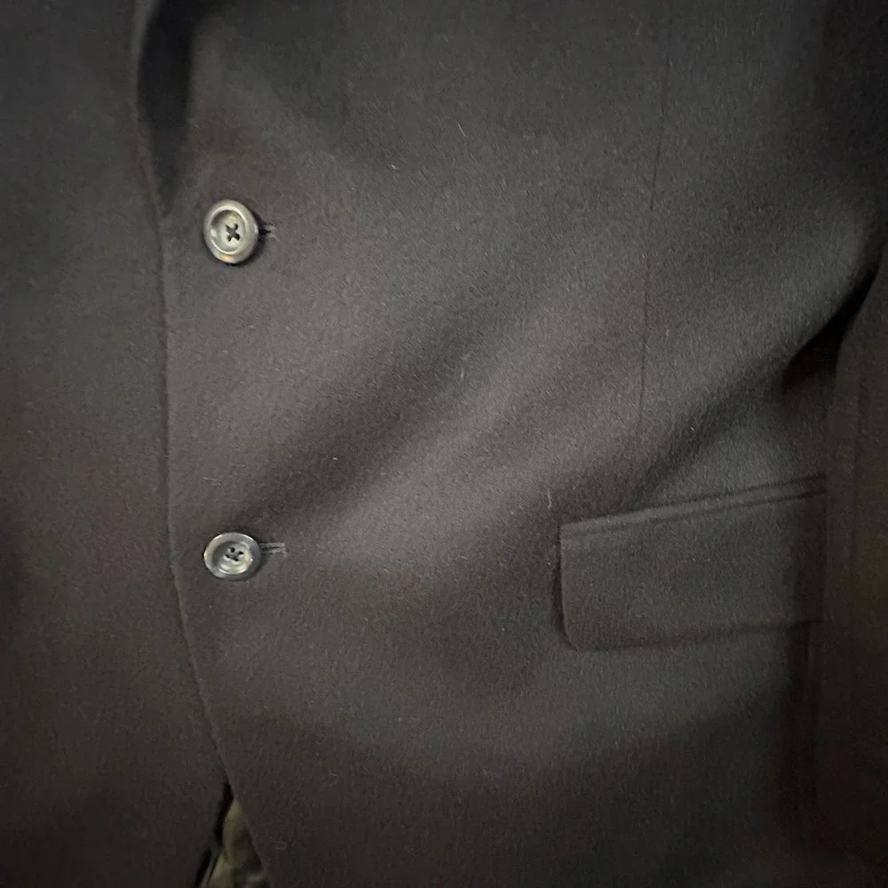Jos A Bank Men's 44R (~46.5R) Dark Navy 100% Cashmere Blazer SEE DESCRIPTION